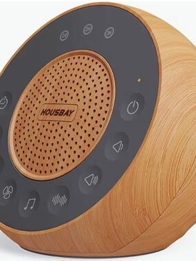Wood Grain White Noise Machine - Bamboo Brown